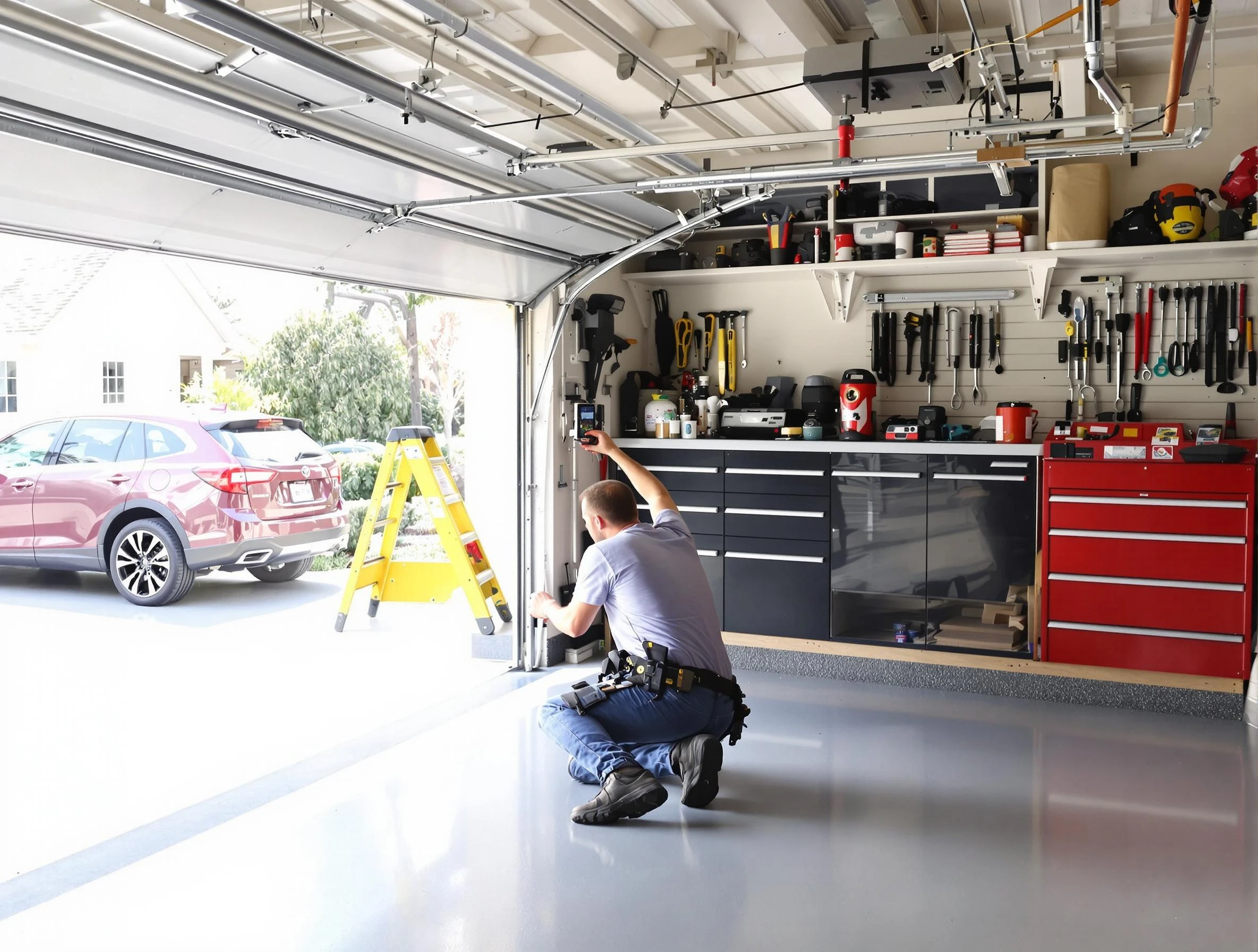 Local garage door repair service by Peachtree Corners Garage Door Repair in Peachtree Corners